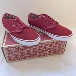 Red Vans with Checkered Interior